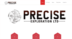 Desktop Screenshot of preciseexploration.com